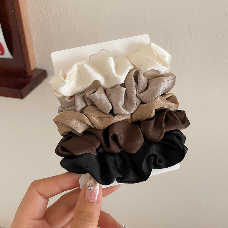 The Avella Satin Scrunchie Set
