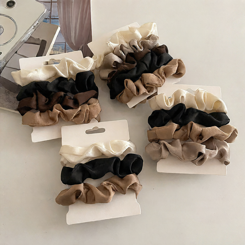 The Avella Satin Scrunchie Set