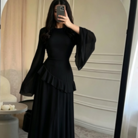 Aurelia | Long sleeve Maxi Dress