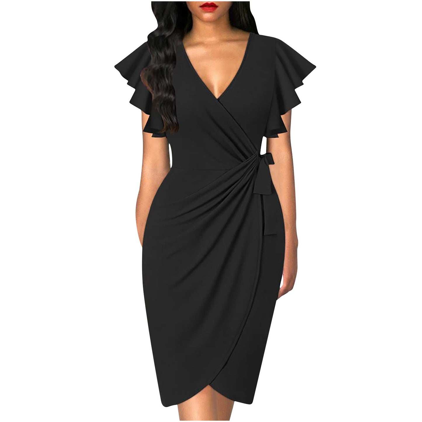 Evelyn | Twist Waist Midi Dress