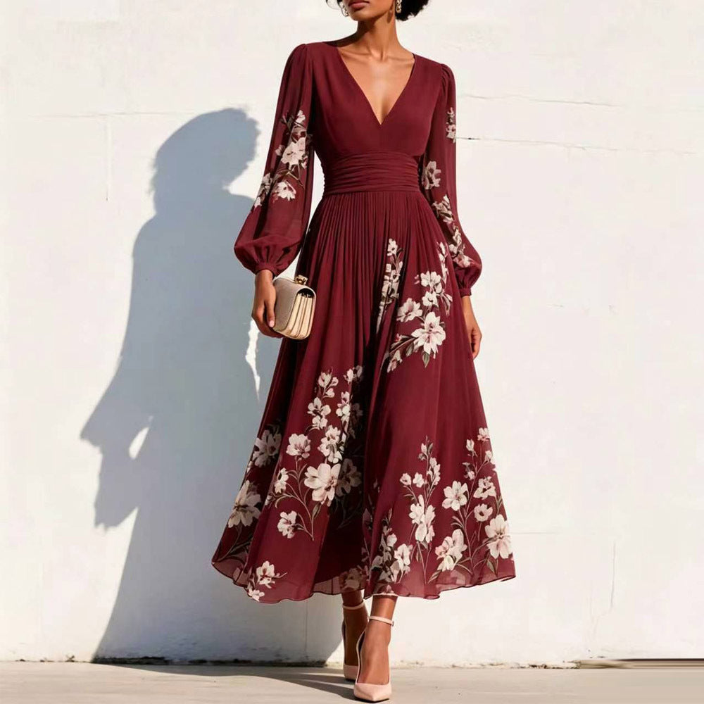 Florence | Floral Sleeve Maxi Dress