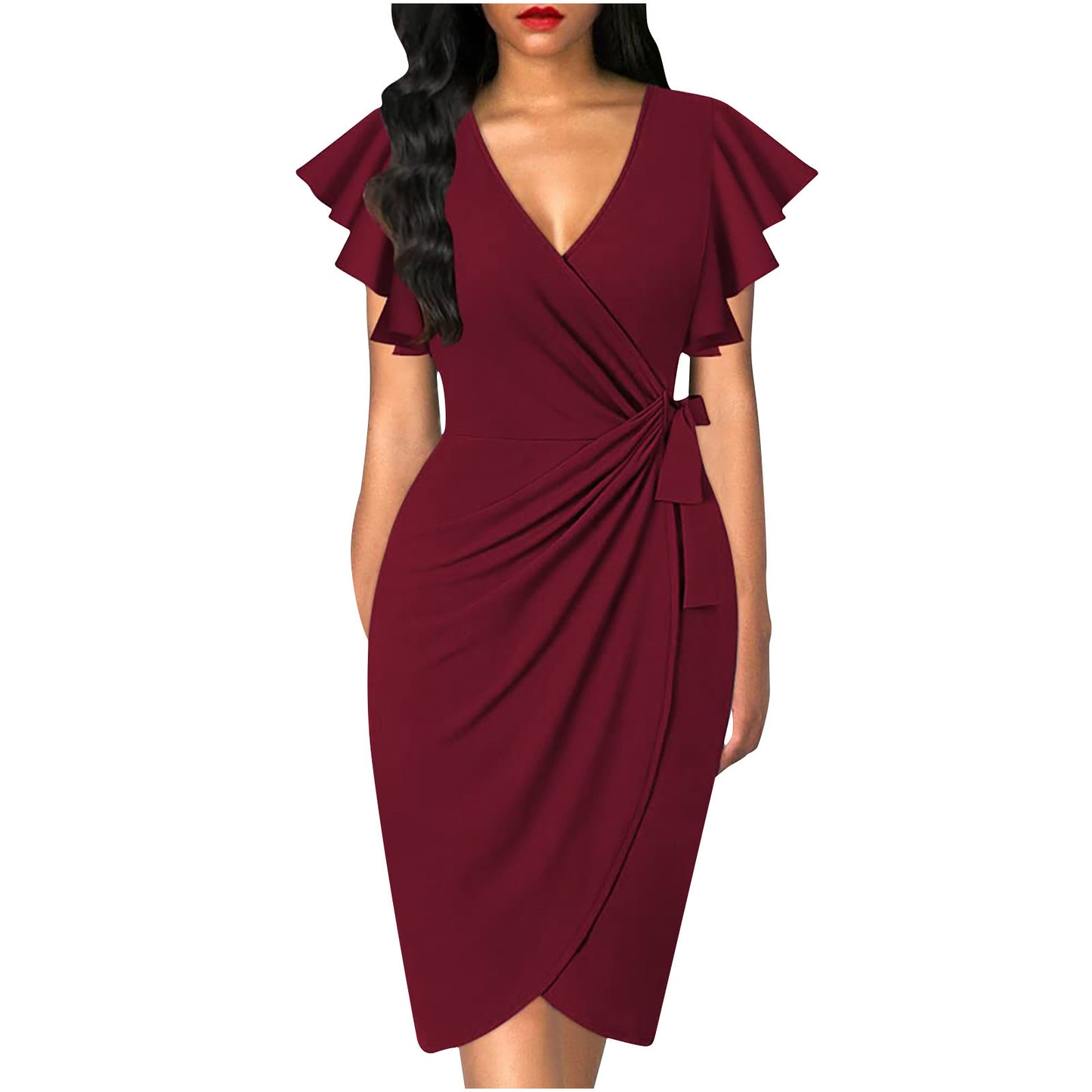 Evelyn | Twist Waist Midi Dress