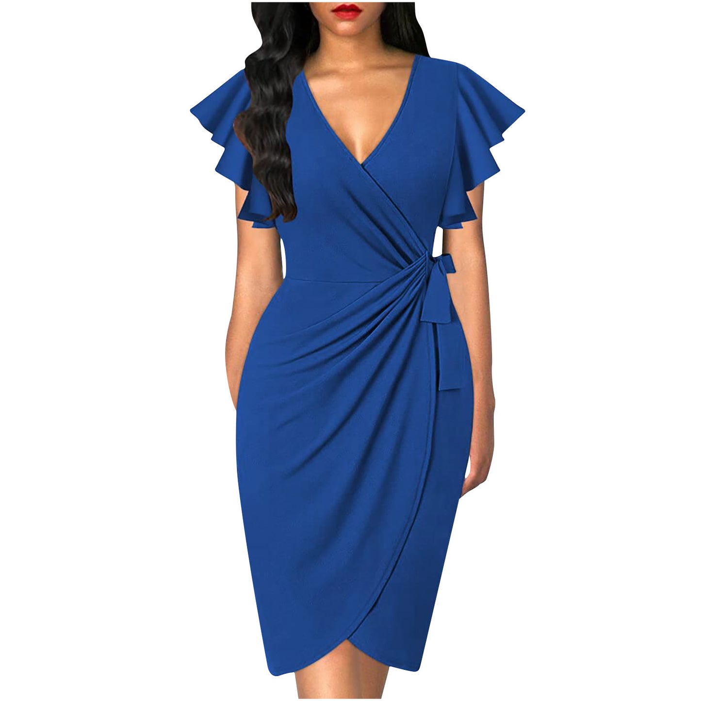 Evelyn | Twist Waist Midi Dress