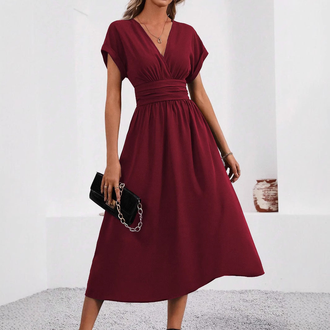 Isabelle | Bat Sleeve Midi Dress