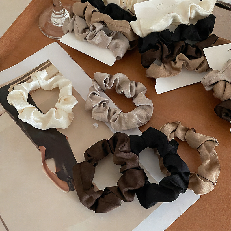 The Avella Satin Scrunchie Set