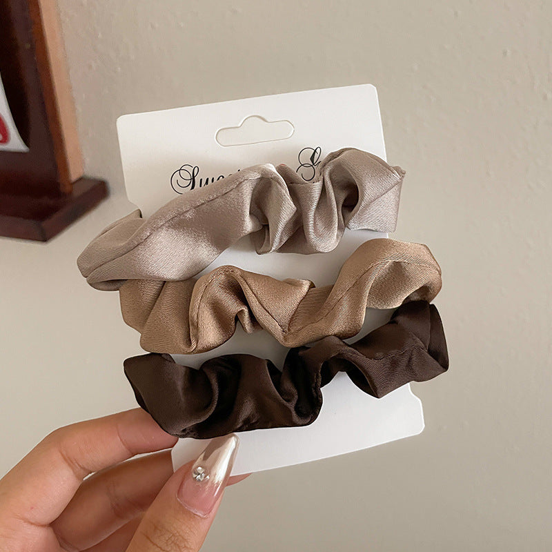 The Avella Satin Scrunchie Set